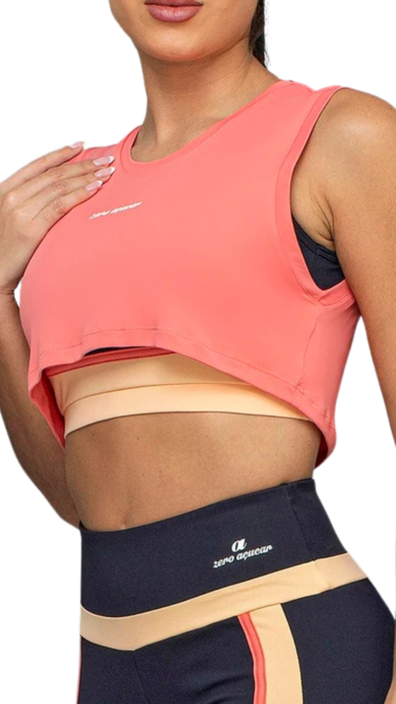Cropped Skin Salmão